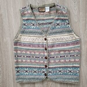 Fair Isle Wool Sweater Vest